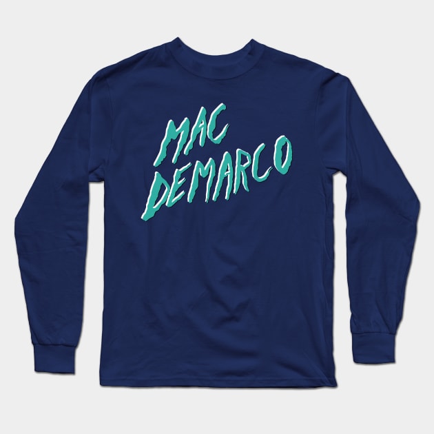 Mac DeMarco (2 Style Logo) Long Sleeve T-Shirt by filmrunner